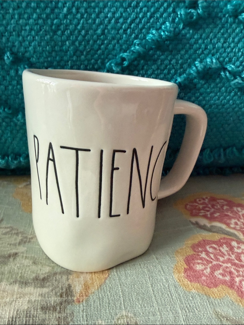 Rae Dunn 'Patience' Ceramic Mug - new never used